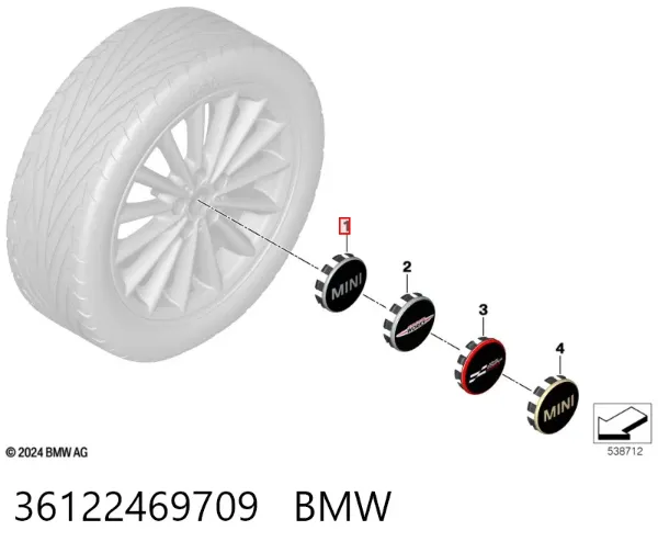 Колпаки 36122469709 BMW
