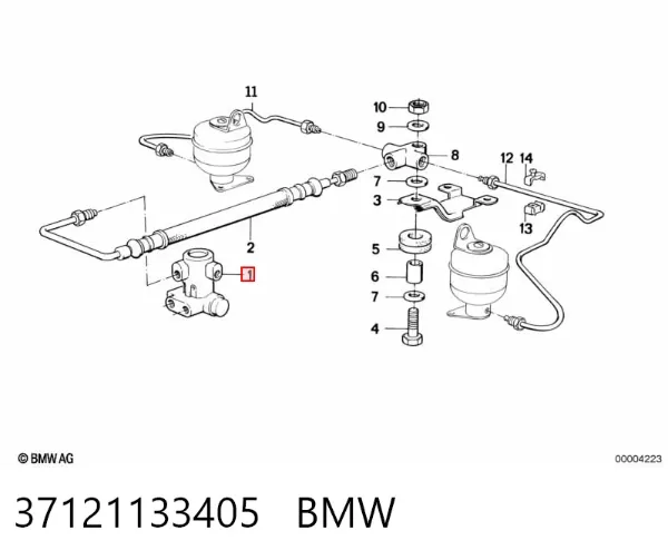 Переключатель регулировки дорожного просвета 37121133405 BMW