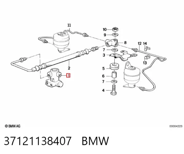 Переключатель регулировки дорожного просвета 37121138407 BMW