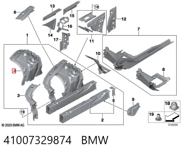  41007329874 BMW