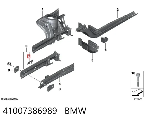  41007386989 BMW
