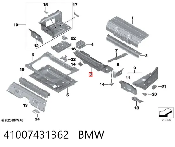  41007431362 BMW