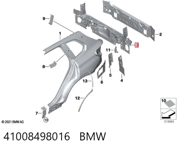  41008498016 BMW