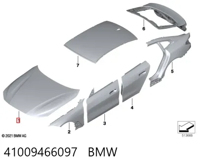 Капот BMW 41009466097