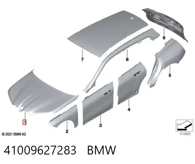 Капот BMW 41009627283