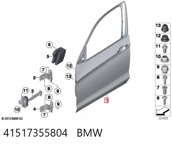 Дверь передняя правая 41517355804 BMW