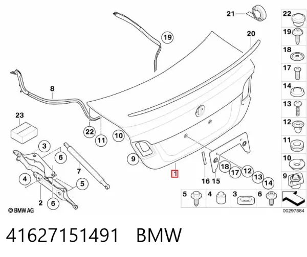 Крышка багажника BMW 3 E90