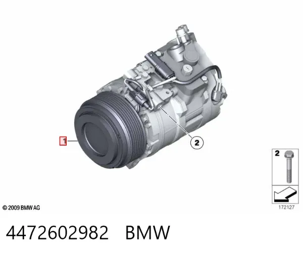 Компрессор кондиционера 4472602982 BMW