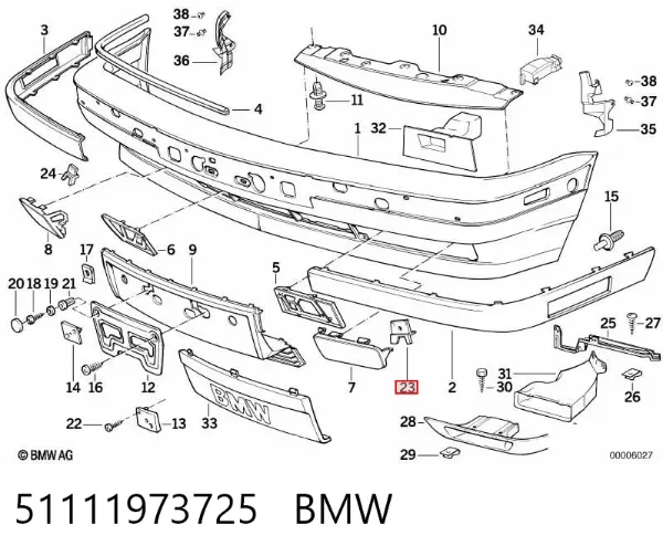  51111973725 BMW