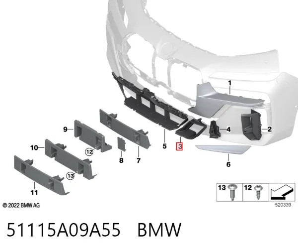  51115A09A55 BMW