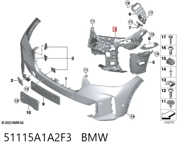  51115A1A2F3 BMW