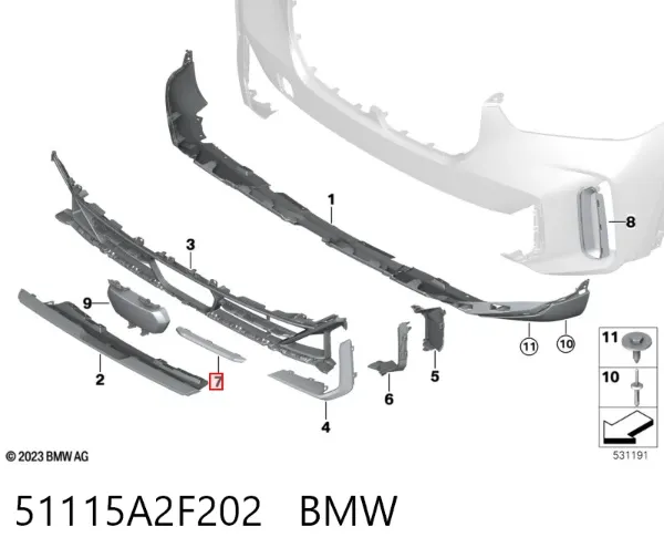  51115A2F202 BMW