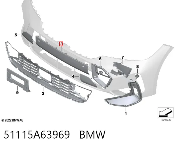  51115A63969 BMW