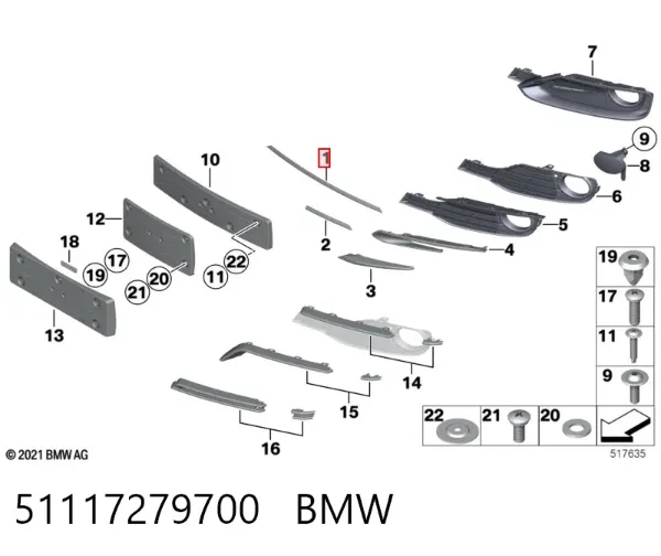  51117279700 BMW