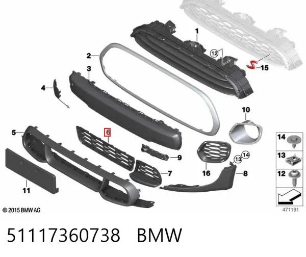  51117360738 BMW
