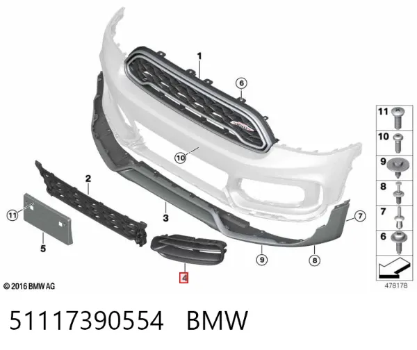  51117390554 BMW