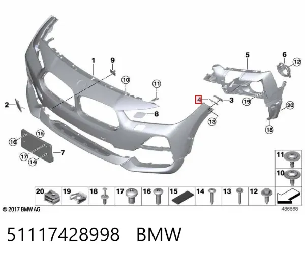  51117428998 BMW