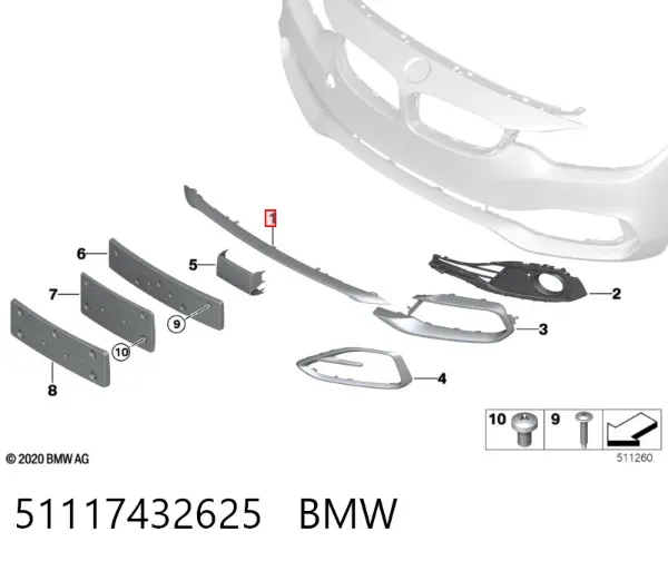  51117432625 BMW