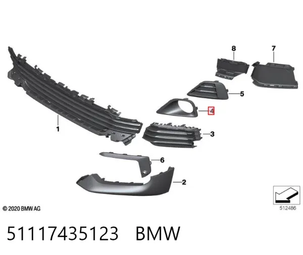  51117435123 BMW