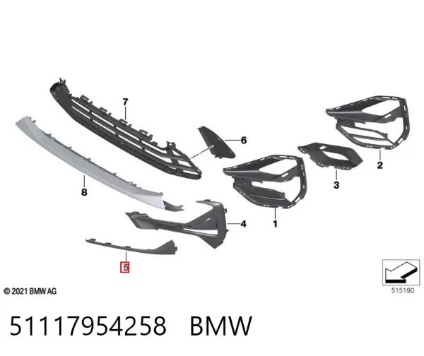  51117954258 BMW