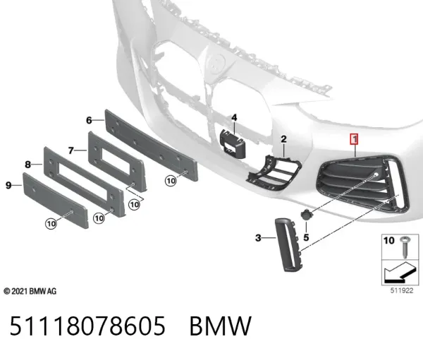  51118078605 BMW