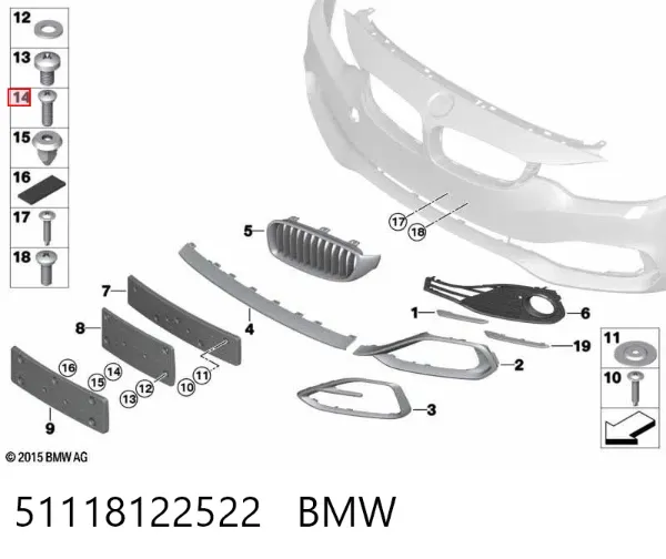  51118122522 BMW