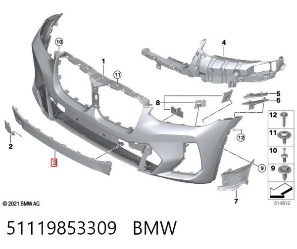  51119853309 BMW