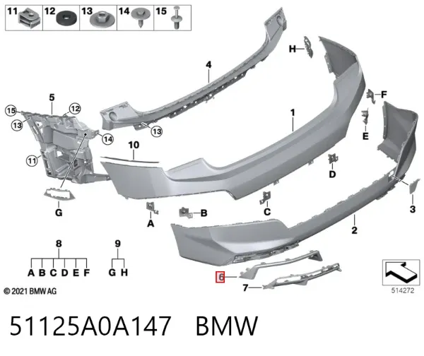  51125A0A147 BMW