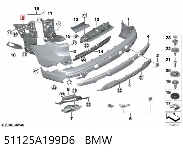  51125A199D6 BMW