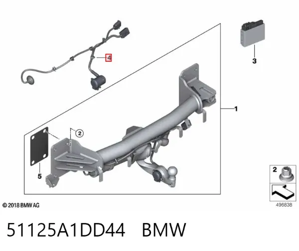  51125A1DD44 BMW