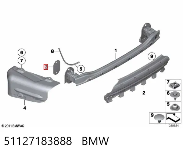  51127183888 BMW