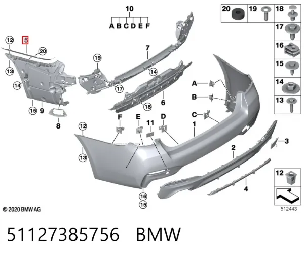  51127385756 BMW