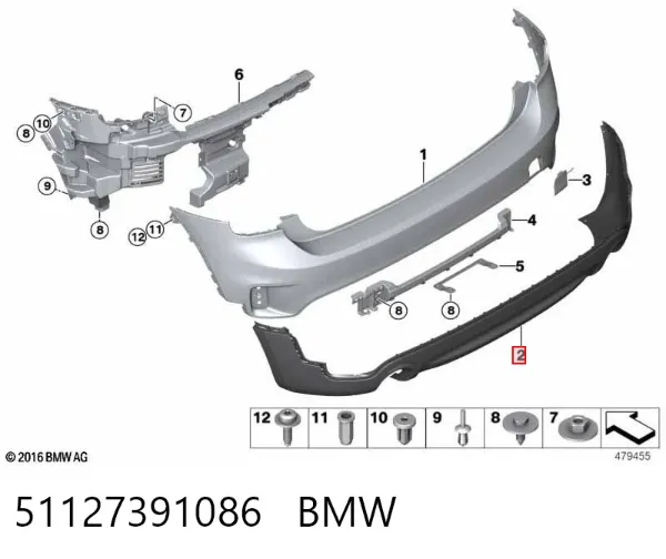  51127391086 BMW