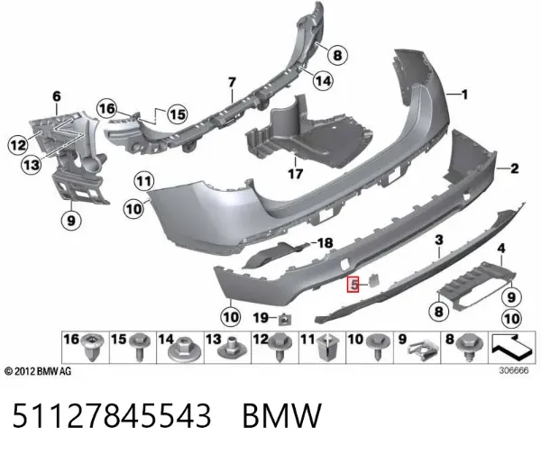  51127845543 BMW