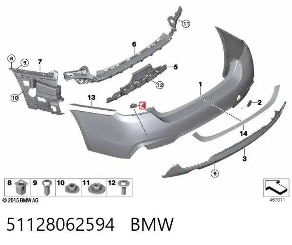  51128062594 BMW