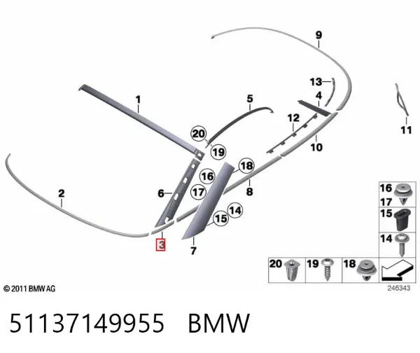  51137149955 BMW