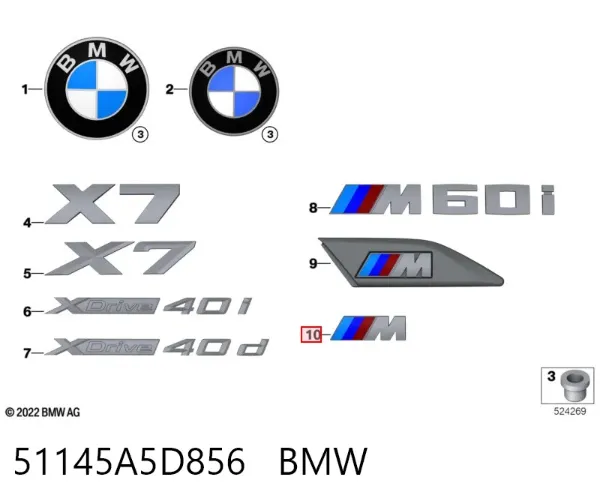  51145A5D856 BMW
