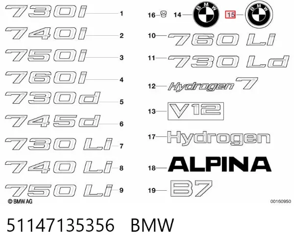  51147135356 BMW