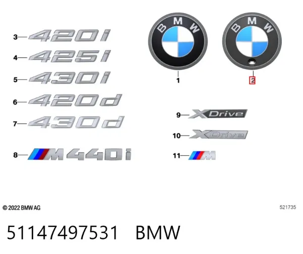  51147497531 BMW