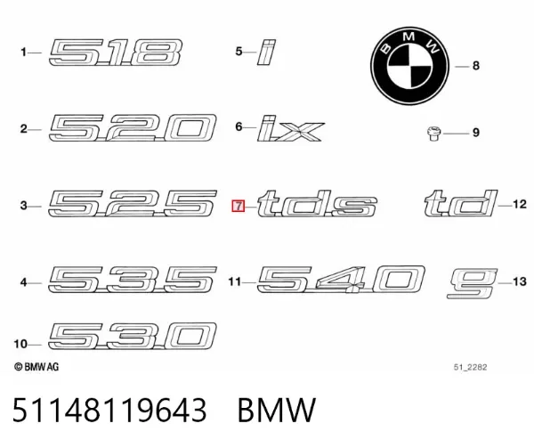  51148119643 BMW