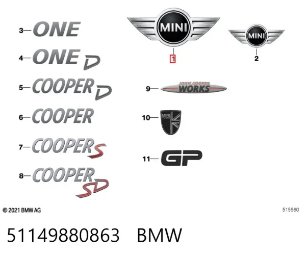  51149880863 BMW