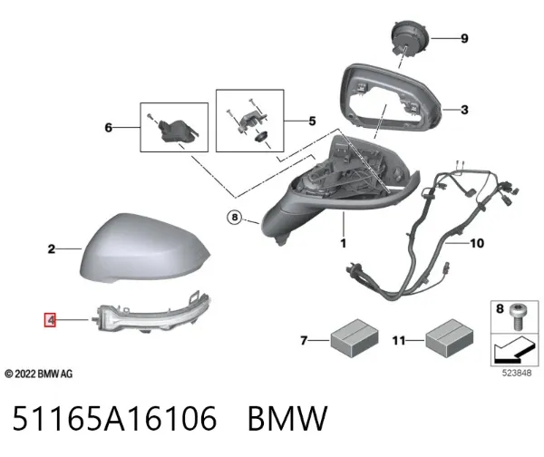  51165A16106 BMW