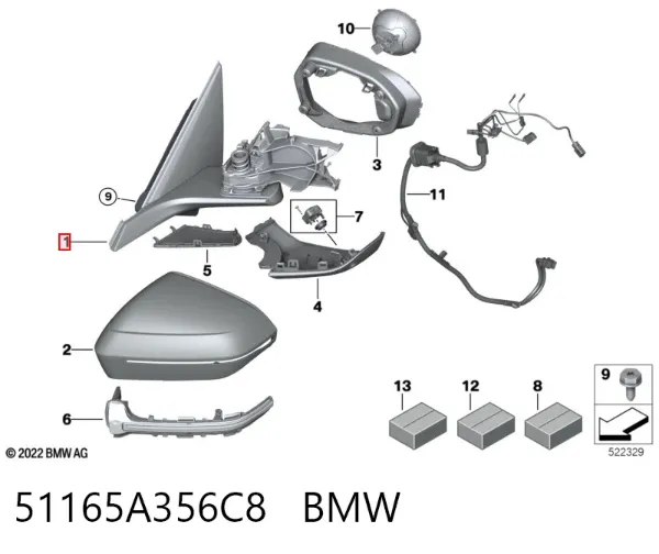  51165A356C8 BMW