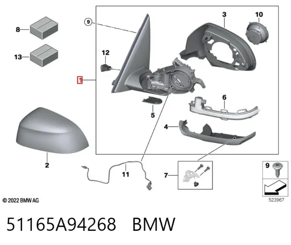  51165A94268 BMW