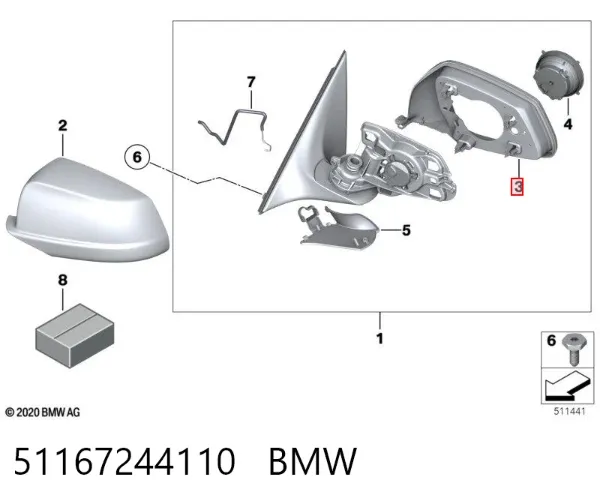  51167244110 BMW