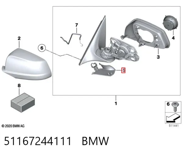  51167244111 BMW