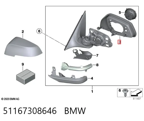  51167308646 BMW