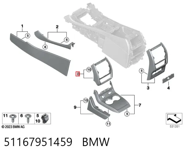  51167951459 BMW