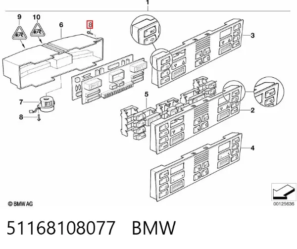  51168108077 BMW