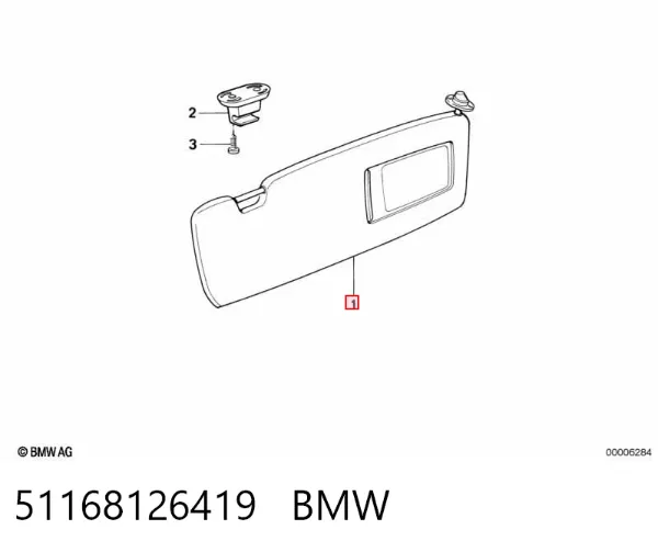 Солнцезащитный козырек BMW 5 E34